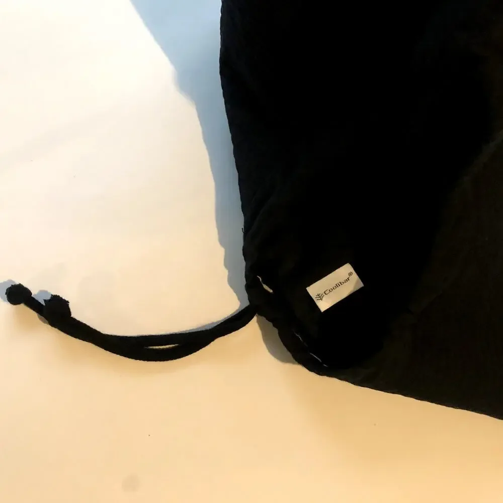 Coolibar Poolside Wide Brim Hat UPF Sun Protection One Size Black MINT